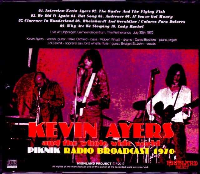 Kevin Ayers ケヴィン・エアーズ/Netherlands 1970