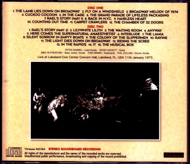 Genesis ジェネシス/FL,USA 1975 Remaster