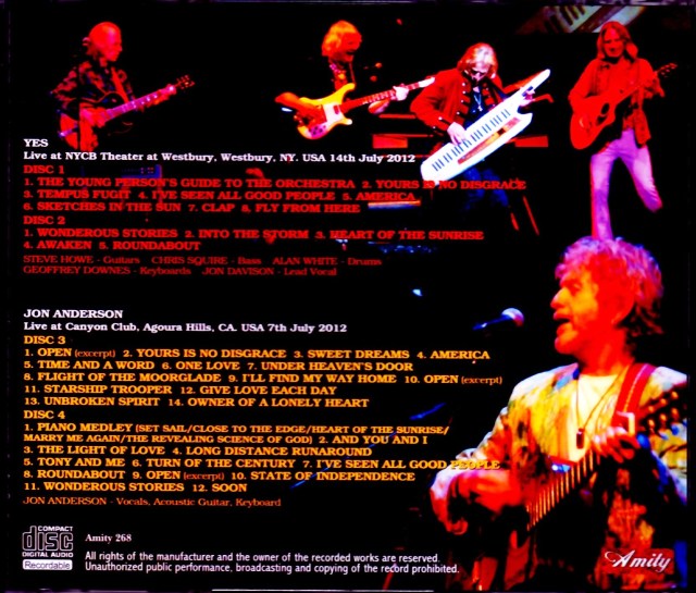 Jon AndersonYes ジョン・アンダーソン イエス/London,UK 2011