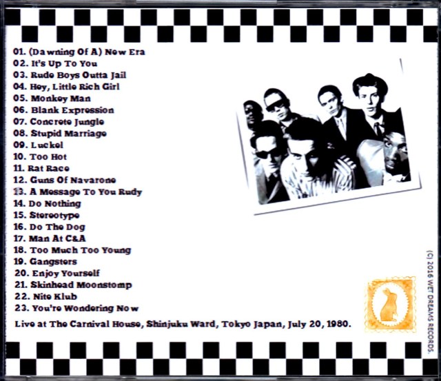 Specials スペシャルズ/Tokyo,Japan 1980