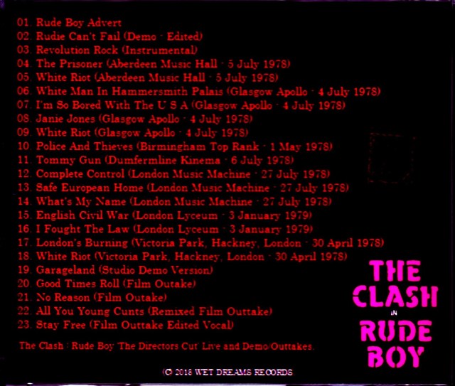 Clash,The ザ・クラッシュ/Rude Boy Live and Demo,Outtakes