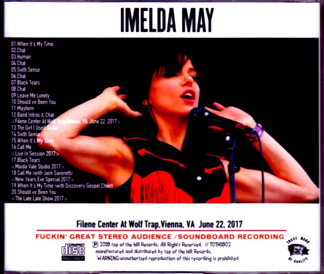 Imelda May イメルダ・メイ/VA,USA 2017