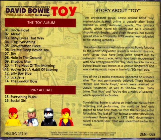 TOY BOX&ウィドゥス・オブ・ア・サークル／David Bowie David Bowie-Toy Box : David Bowie : Free Download, Borrow