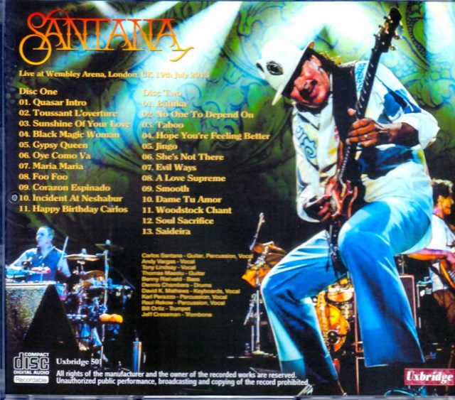 Santana サンタナ/London,UK 2013
