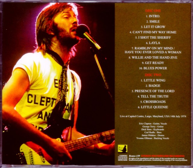 ◾️高音質Simply Vinyl盤◾️ERIC CLAPTON■エリッククラプトン Eric Clapton エリック・クラプトン/WA,USA 1985