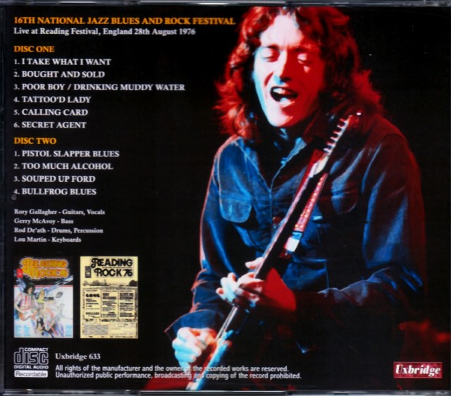 Rory Gallagher ロリー・ギャラガー/England,UK 1976