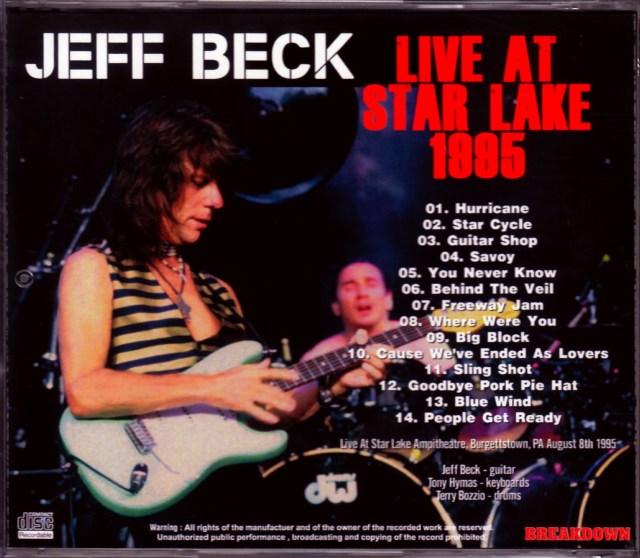 Jeff Beck ジェフ・ベック/PA,USA 1995