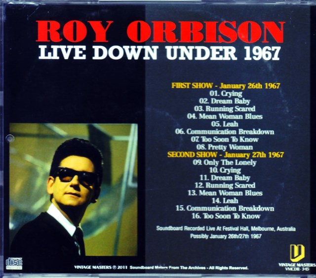 Roy Orbison ロイ・オービソン/Australia 1967