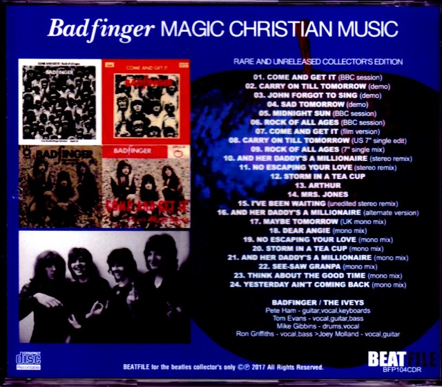Badfinger バッドフィンガー/Rare and Unreleased