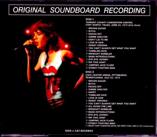 ザ•ローリングストーンズ TOURING PARTY 1972 7CD The Rolling Stones: Touring Party 1972 - Volume 1, 2 & 3