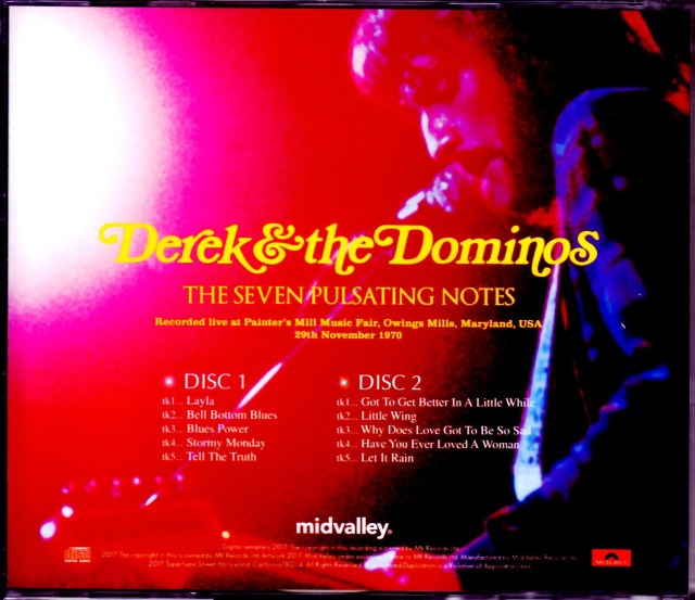Derek & the Dominos デレク・アンド・ザ・ドミノス/MD,USA 1970