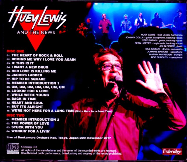 Huey Lewis and the News ヒューイ・ルイス・アンド・ザ