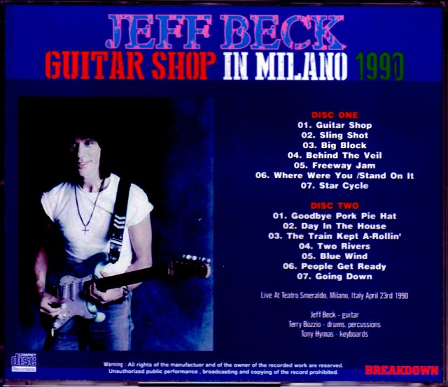 計27CD／Jeff Beck 90年代のコレクターCD Amazon.com: The Jeff Beck