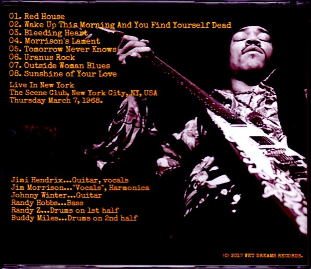 Jimi Hendrix,Jim Morrison,Johnny Winter ジミ・ヘンドリックス