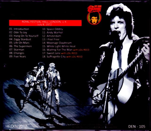 David Bowie デビッド・ボウイ/London,UK 1972 Upgrade