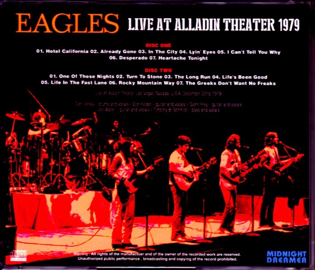 Eagles イーグルス/NV,USA 1979