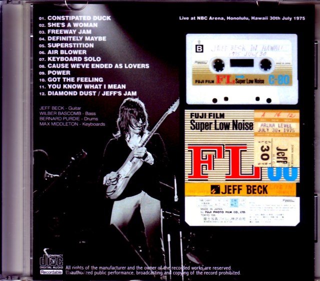 ジェフベック、ジャパンツアー　1999年　2009年　2010年　パンフレット Amazon.co.jp: ジェフ・ベック（Jeff Beck） JAPAN TOUR1999