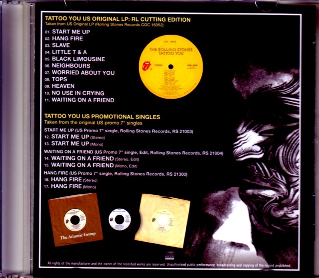 Rolling Stones ローリング・ストーンズ/Tattoo You US Original LP