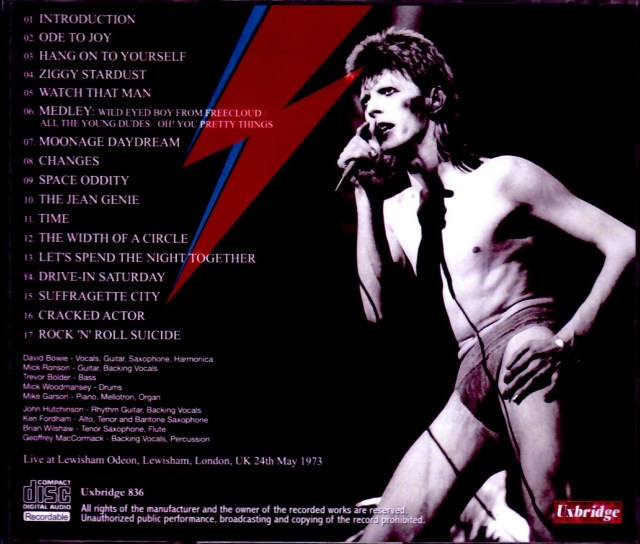 David Bowie デヴィッド・ボウイ/London,UK 1973