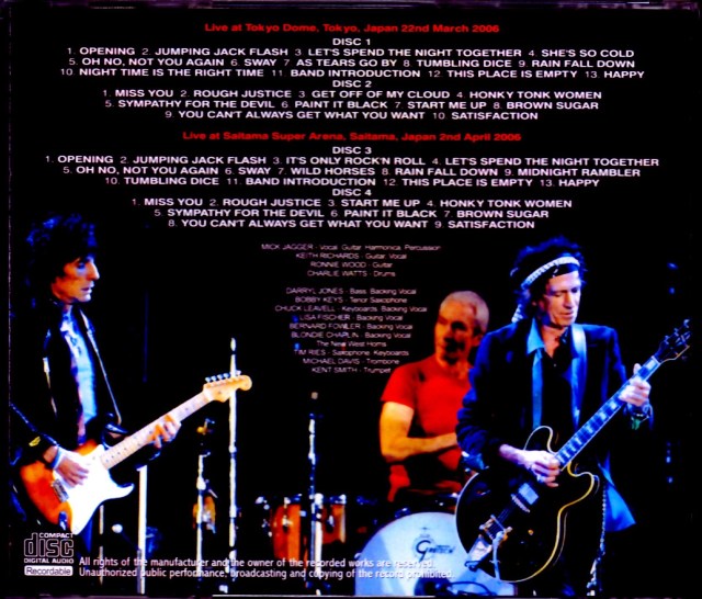 Rolling Stones ローリング・ストーンズ/Tokyo & Saitama,Japan
