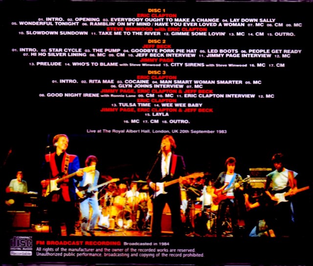 Eric Clapton,Jeff Beck,Jimmy Page ARMS Super Live Concert/London