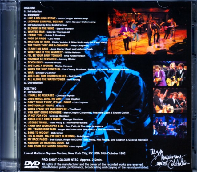 Bob Dylan ボブ・ディラン/Ny,USA 1992