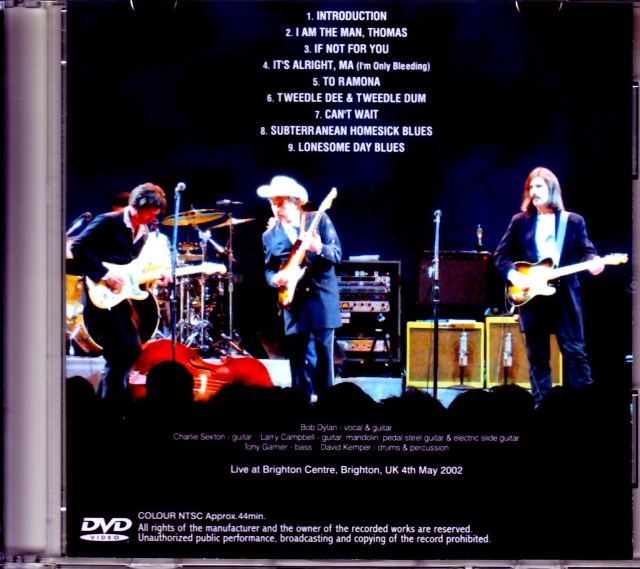Bob Dylan ボブ・ディラン/UK 2002
