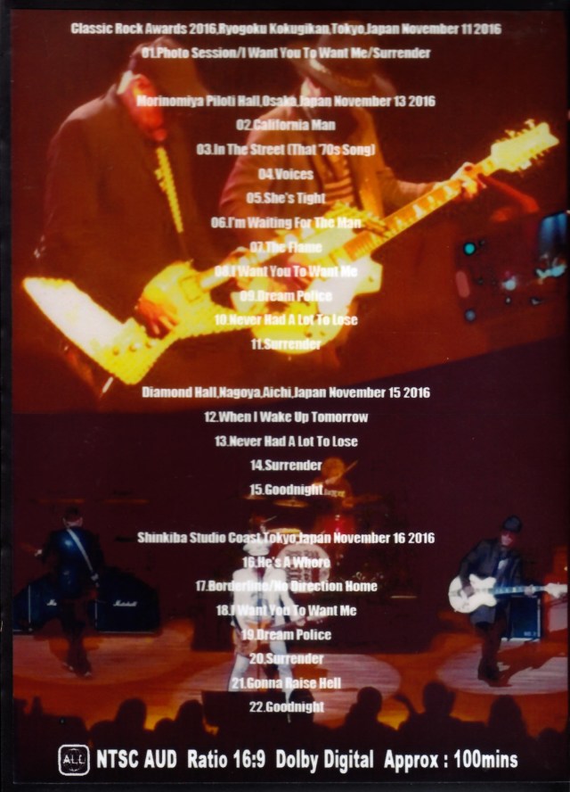 Cheap Trick チープ・トリック/Japan Tour 2016