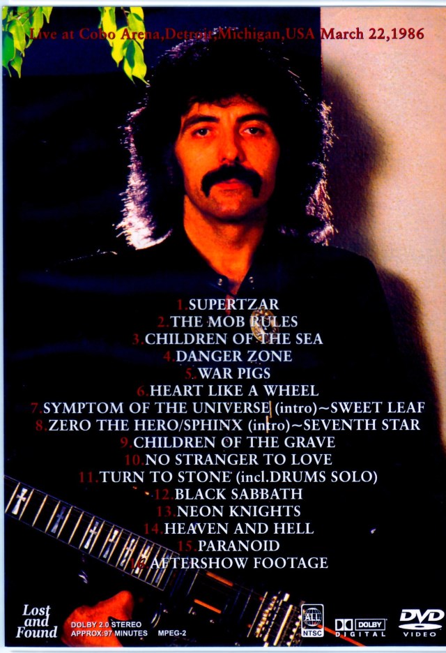 洋楽 BLACK SABBATH/ TURN TO GLENN/ USA 1986 Black Sabbath - Turn To Glenn
