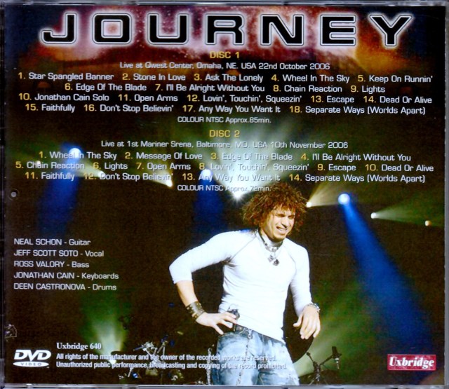 Journey ジャーニー/US Tour 2006