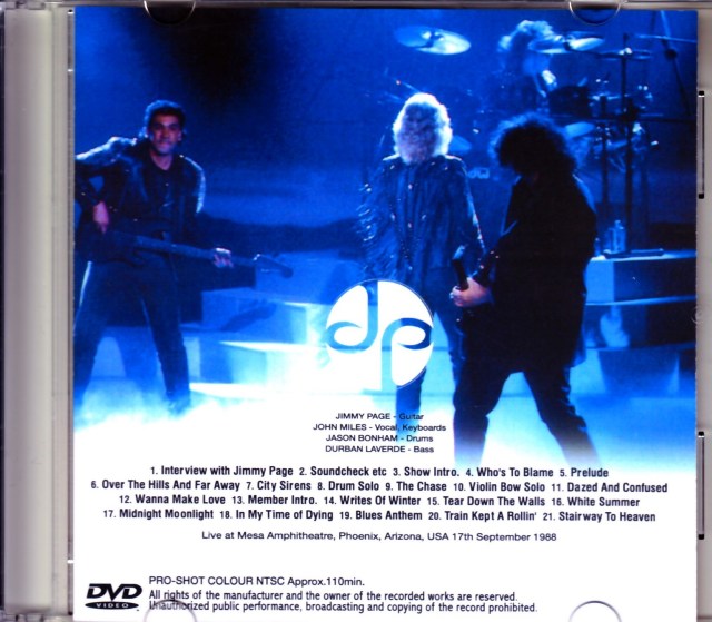 Jimmy Page ジミー・ペイジ/AZ,USA 1988