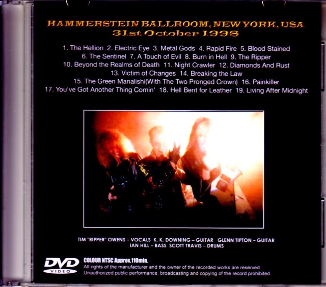Judas Priest ジューダス・プリースト/NY,USA 1998