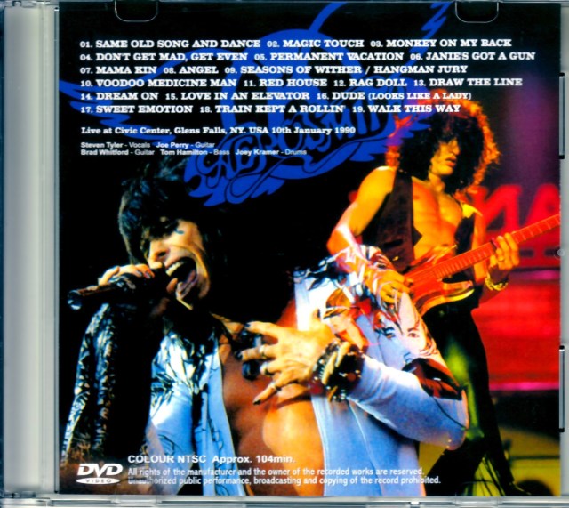 Aerosmith エアロスミス/NY,USA 1990