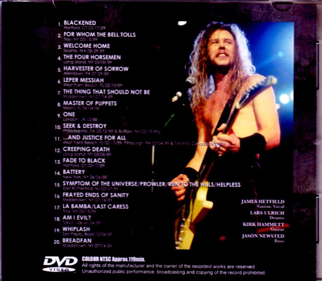 Metallica メタリカ/A Collection of Real Live Footage