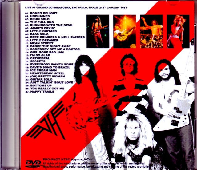 Van Halen ヴァン・ヘイレン/Brazil 1983 Multi-Cam Pro-Shot Ver.
