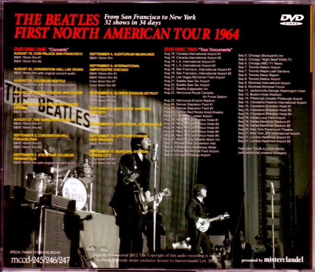 Beatles ビートルズ/North American Tour 1964 Live Chronicle
