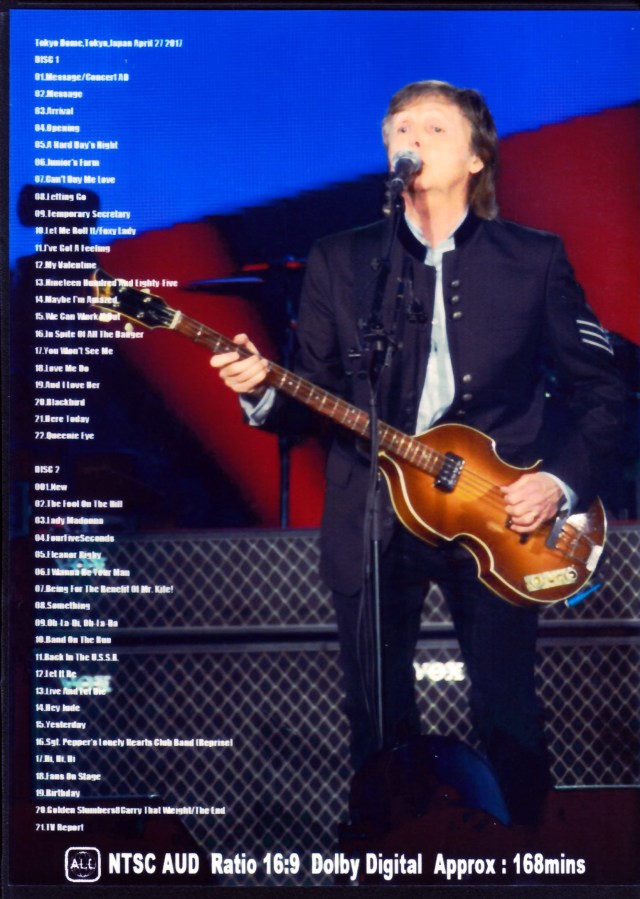 Paul McCartney ポール・マッカートニー/Tokyo,Japan 4.27.2017