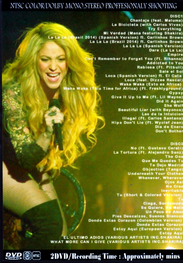 Shakira シャキーラ/Music Video Collection 2018