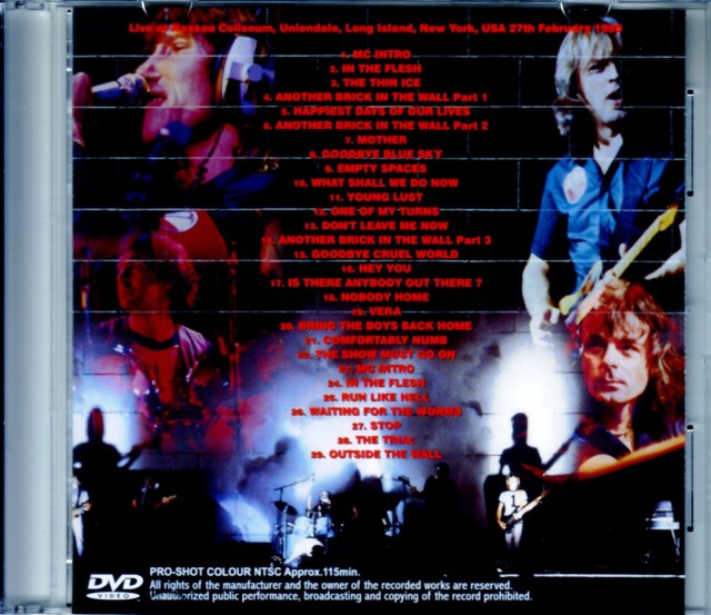 Pink Floyd ピンク・フロイド/Ny,USA 2.27.1980