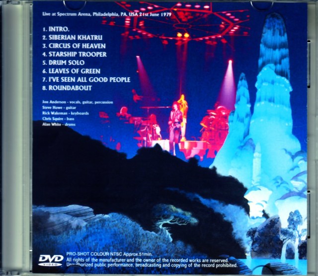 Yes イエス/PA,USA 1979 Japan LD Ver.