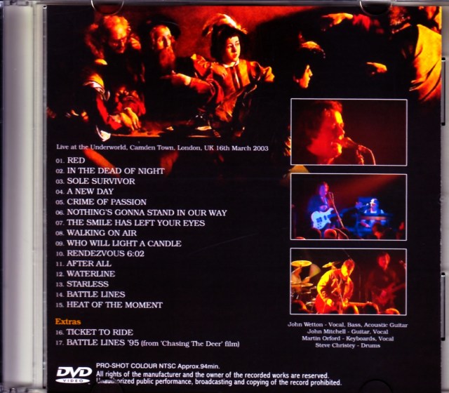 John Wetton ジョン・ウェットン/London,UK 2003 & more