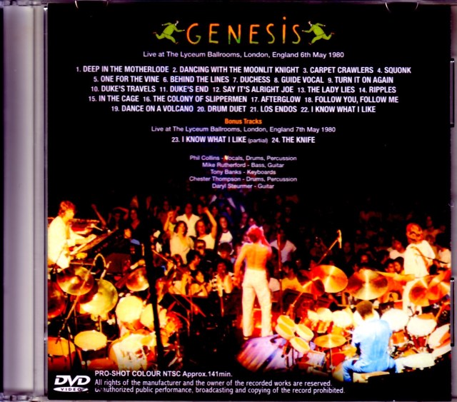 Genesis ジェネシス/London,UK 1980 Pro-Shot Ver.
