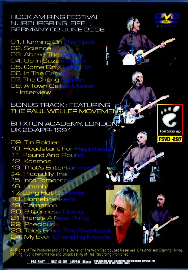 Paul Weller ポール・ウェラー/Germany 2006 & more