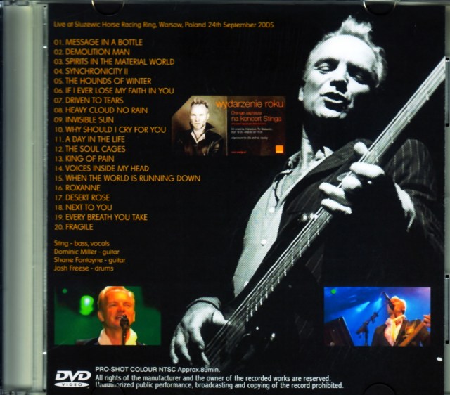 Sting スティング/Poland 2005