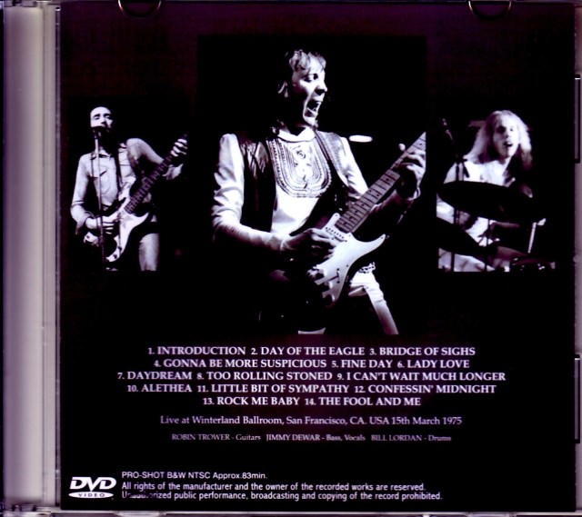 Robin Trower ロビン・トロワー/CA,USA 1975
