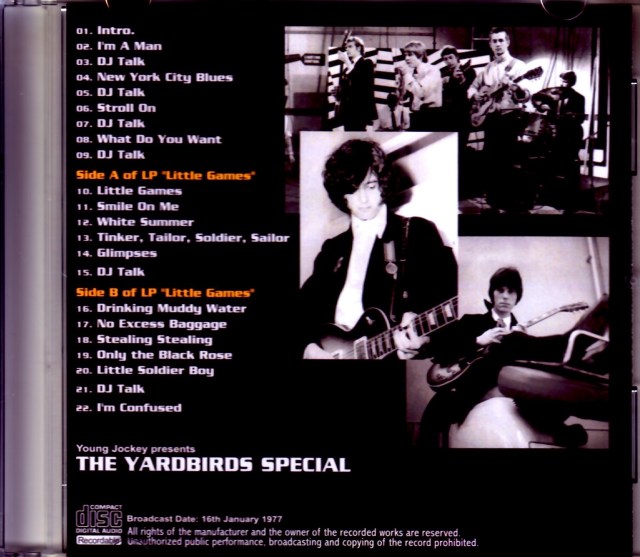 ヤードバーズ [DVD] Yardbirds ヤードバーズ/Video Anthology, TV Performances 1960's