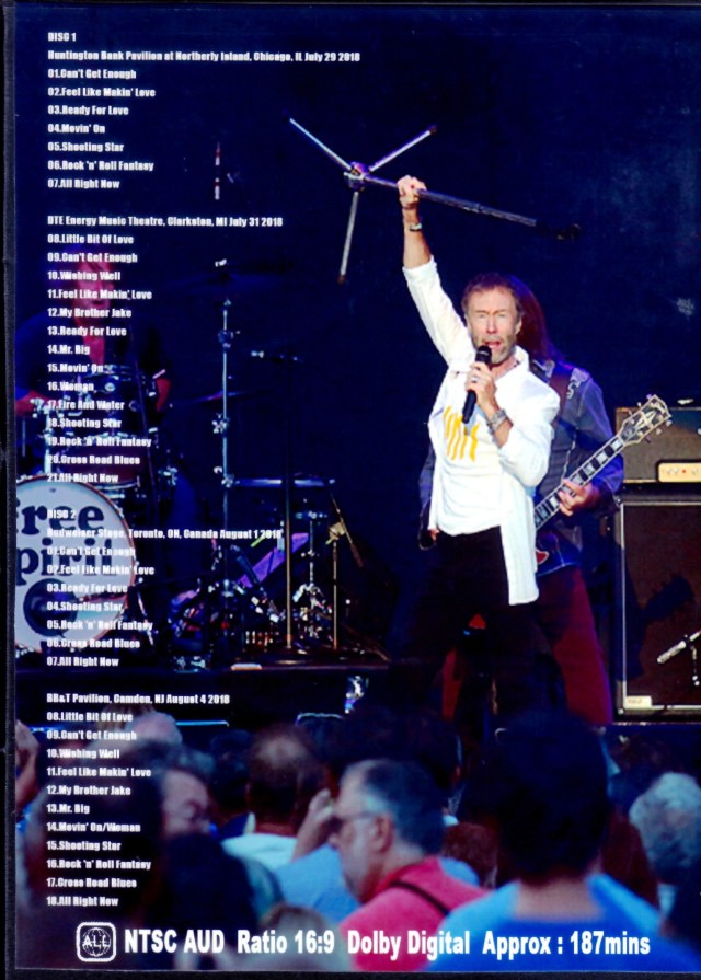 Paul Rodgers ポール・ロジャース/North America Tour Collection 2018