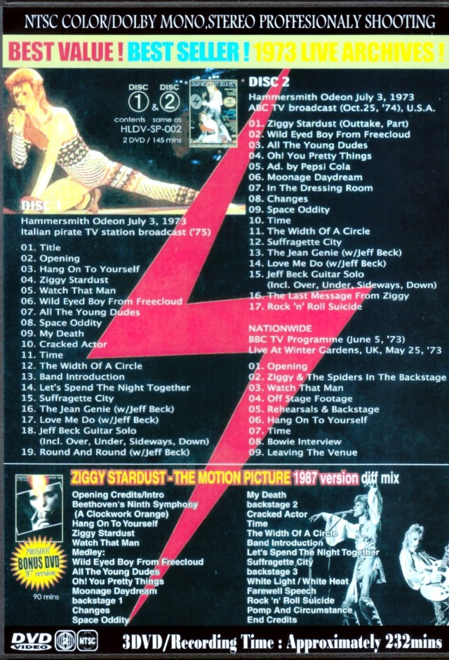 David Bowie デヴィッド・ボウイ/Live Compile 1973