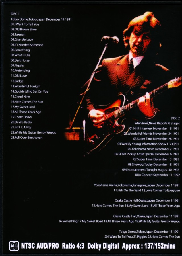 Eric Clapton,George Harrison/Japan Tour 1991
