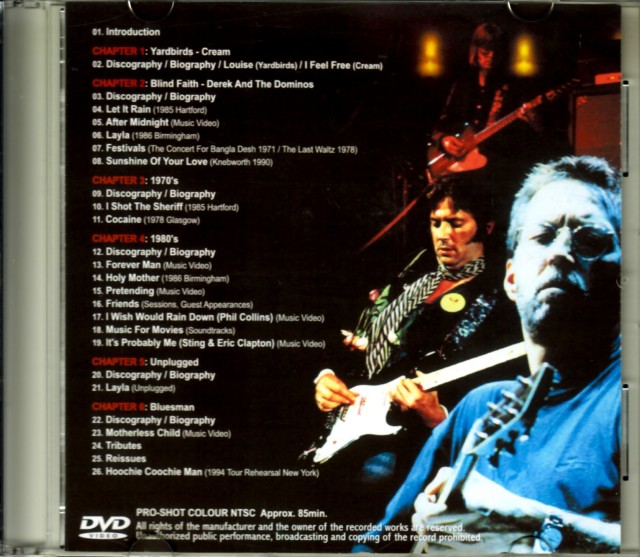 Eric Clapton エリック・クラプトン/History 1963-1995